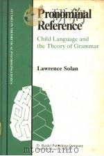Pronominal Reference Child Language and Theory of Grammar（ PDF版）