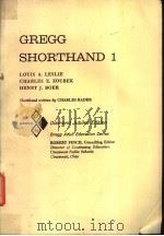 GREGG SHORTHAND 1     PDF电子版封面     