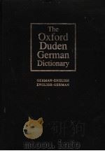 The Oxford Duden German Dictionary     PDF电子版封面     