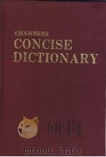 Chambers Concise Dictionary     PDF电子版封面     