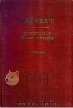 BREWERS-DICTIONARY OF PHRASE AND FABLE     PDF电子版封面     