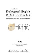 The Endangered English Dictionary     PDF电子版封面     