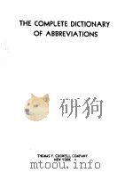 THE COMPLETE DICTIONARY OF ABBREVIATIONS（ PDF版）