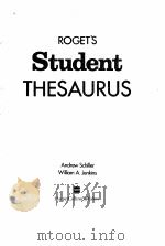 ROGETS STUDENT THESAURUS     PDF电子版封面     