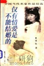 仅有情爱是不能结婚的   1997  PDF电子版封面  7801273788  张欣著 