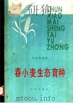 春小麦生态育种   1990  PDF电子版封面  7109012271  肖步阳编著 