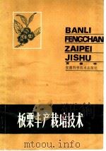 板栗丰产栽培技术   1983  PDF电子版封面  16200·65  宣善平编著 