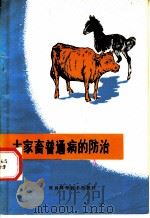 大家畜普通病的防治   1981  PDF电子版封面  16202·7  陕西省农林学校编 