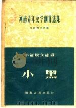 小说  散文选辑  小黑   1956  PDF电子版封面  T10105·45  河南省文联编 