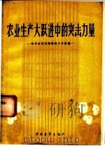 农业生产大跃进中的突击力量  农村共青团组织的工作经验   1958  PDF电子版封面  3009·87  中国青年出版社编 