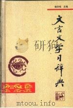 文言文学习辞典   1998  PDF电子版封面  7806301712  杨亦鸣主编 