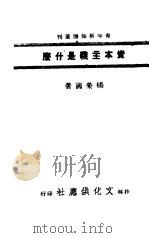 资本主义是什么   1941  PDF电子版封面    杨荣国著 