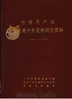 中国共产党山东省平度县组织史资料  1938-1987（1988 PDF版）