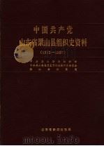 中国共产党山东省梁山县组织史资料  1933-1987（1989 PDF版）