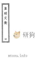 皇明文衡  第4册     PDF电子版封面    程敏政编 