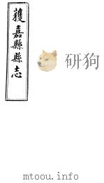 获嘉县志  卷10-卷11     PDF电子版封面     