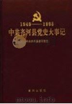 中共齐河县党史大事记  1949年10月至1998年10月   1998  PDF电子版封面  7801520610  中共齐河县委研究室 
