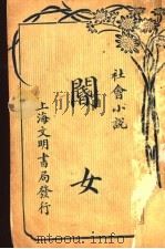 社会小说  阍女  第3版   1926  PDF电子版封面    闲闲著 