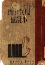 现代中国小说选  上（ PDF版）