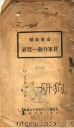 东省事变日军行动一览表  1（1931 PDF版）