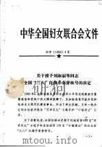 中华全国妇女联合会文件  1993   1993  PDF电子版封面     