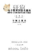 电子技术汉语主题表 试用本 字顺主题表 A-H   1977  PDF电子版封面    北京750信箱编辑 