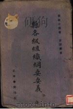 县各级组织纲要要义   1941  PDF电子版封面    李宗黄著 