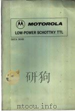 MOTOROLA LOW POWER SCHOTTKY TTLDAA BOOK     PDF电子版封面     