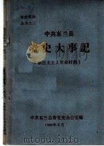 中共东兰县党史大事记  新民主主义革命时期（1988 PDF版）