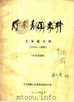 胶东青运史料  大事记专辑  1919-1985（ PDF版）