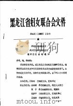 黑龙江省妇女联合会文件     PDF电子版封面     