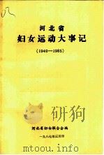河北省妇女运动大事记  1949-1985（ PDF版）