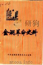 金湖革命史料  第1辑   1984  PDF电子版封面    中共金湖县委党史办公室编 