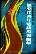 黑龙江青年运动历史编年  1919年5月-1949年9月     PDF电子版封面    侯如意主编；沈晓波，何玉奎，滕雅珍副主编 