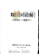 建国后龙岩市工运大事记  1949年-1987年   1988  PDF电子版封面     