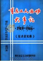 重庆工运史研究资料  第29期  重庆工人运动大事记  1949-1966  征求意见稿（ PDF版）