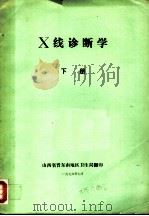 X线诊断学 下     PDF电子版封面     