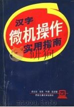 汉字微机操作实用指南   1993  PDF电子版封面  7560505880  唐志坚等编写 