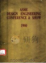ASME DESIGN ENGINEERING CONFERENCE＆SHOW 1980     PDF电子版封面     