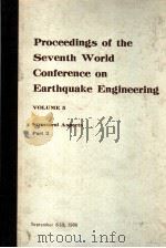 PROCEEDINGS OF THE SEVENTH WORLD CONFERENCE ON EARTHQUAKE ENGINEERING VOLUME 5 STRUCTURAL ASPECTS PA     PDF电子版封面     