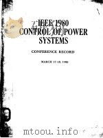 IEEE 1980 CONTROL OF POWER SYSTEMS（ PDF版）