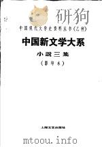 中国新文学大系  小说三集  第5集（1935年08月第1版 PDF版）
