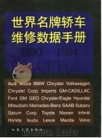 世界名牌轿车维修数据手册  1990-1994  下（1997 PDF版）
