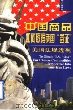 中国商品如何取得美国“签证”  美国法规透视   1998  PDF电子版封面  7501517045  （美）戚继明（James Cheer）著 
