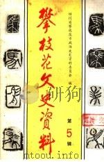 攀技论文史资料  第5辑     PDF电子版封面    四川省攀枝花市政协文史资料委员会编 