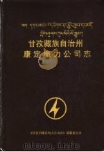 甘孜藏族自治州康定电力公司志   1999  PDF电子版封面    唐厚清主编 