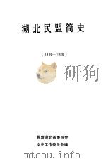 湖北民盟简史  1946-1985（ PDF版）