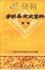 宁明县文史资料  第1辑（1986 PDF版）