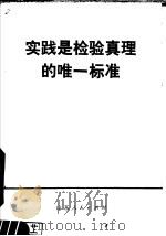 实践是检验真理的唯一标准问题解答   1978  PDF电子版封面  3099·676   