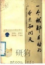 一个城郊乡村的今天和明天  上海市上海县梅陇乡经济发展总体规划研究   1988  PDF电子版封面  7805151385  凌耀初等主编 